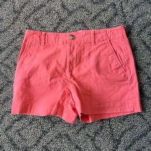 LOFT Coral Chino The Washed Twill 4” chino shorts
